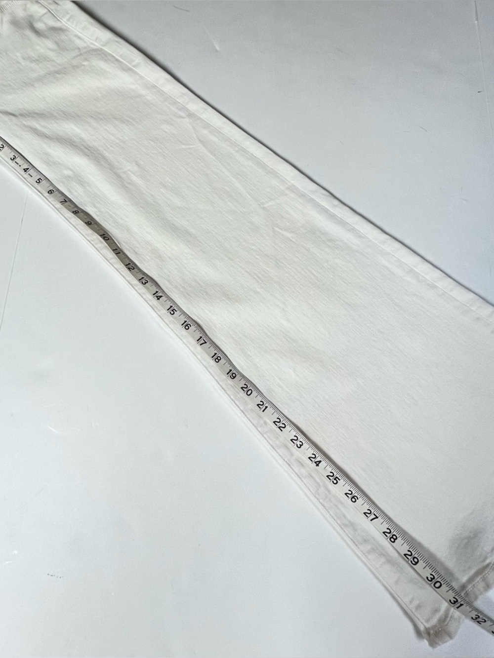 Mother The Twister Skimp Wide Leg Jeans Cream Puffs Size 25 - Picture 13 of 16